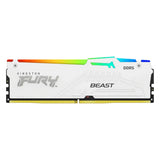 Kingston Fury Beast RGB 32GB DDR5 6000MHz CL30 Memory - White