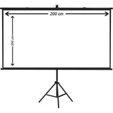 200Cm X 200Cm Projector Screen With Stand, 2M × 2M-Projectors-Other-Star Light Kuwait