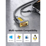 UGreen USB to RS232 DB9 Serial Adapter Cable Black