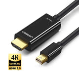 UGreen Mini DisplayPort Male to HDMI Cable 4K (1.5 M) - Black