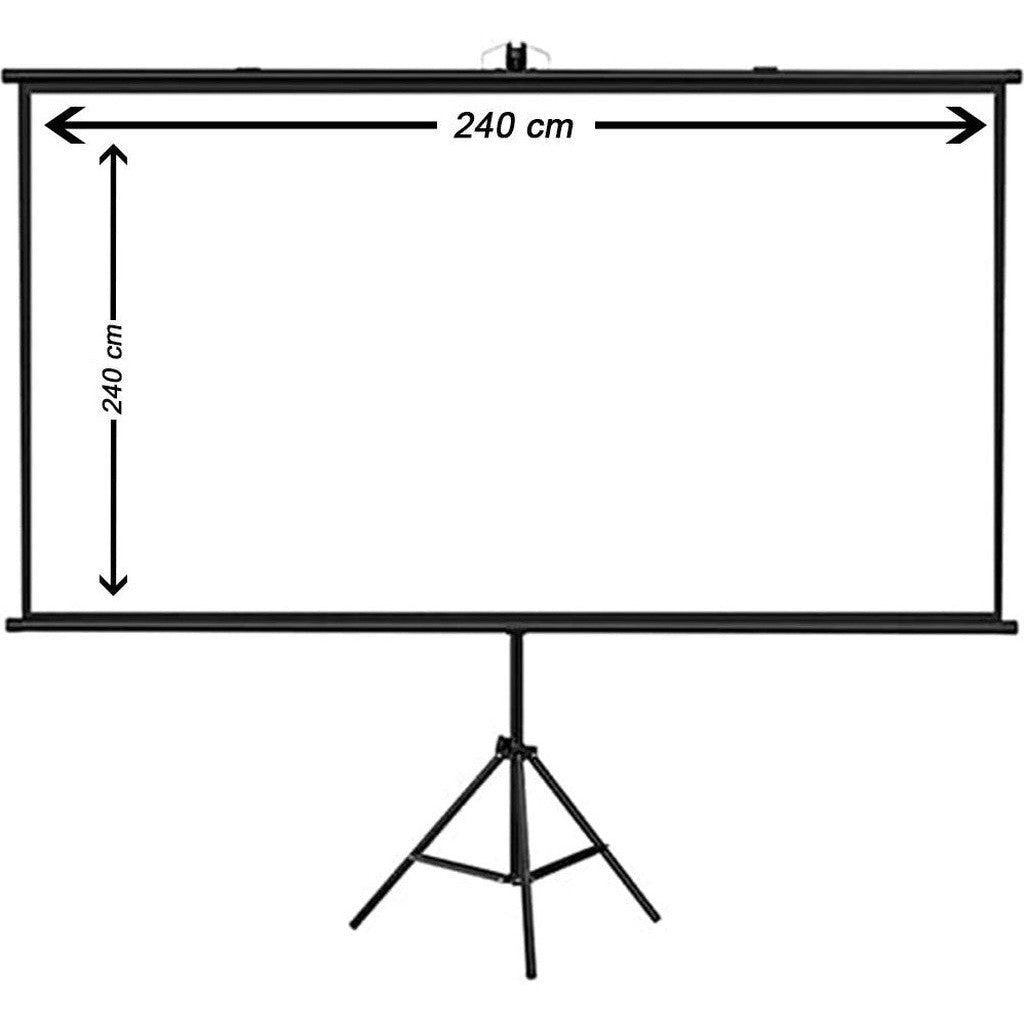 240Cm X 240Cm Projector Screen With Stand, 2.4M × 2.4M-Projectors-Other-Star Light Kuwait