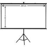 240Cm X 240Cm Projector Screen With Stand, 2.4M × 2.4M-Projectors-Other-Star Light Kuwait