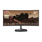 Cooler Master 34 Inch 165Hz Wqhd Hdmi 2.0 0.5Ms Curved Gaming Monitor - Black
