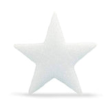 Foam Star Solids  White 4 Pcs