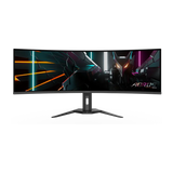 Gigabyte Aorus Co49Dq 49 Inch 144Hz Qd-Oled Dual Qhd Hdmi 2.1 0.03Ms Edge Gaming Monitor Black