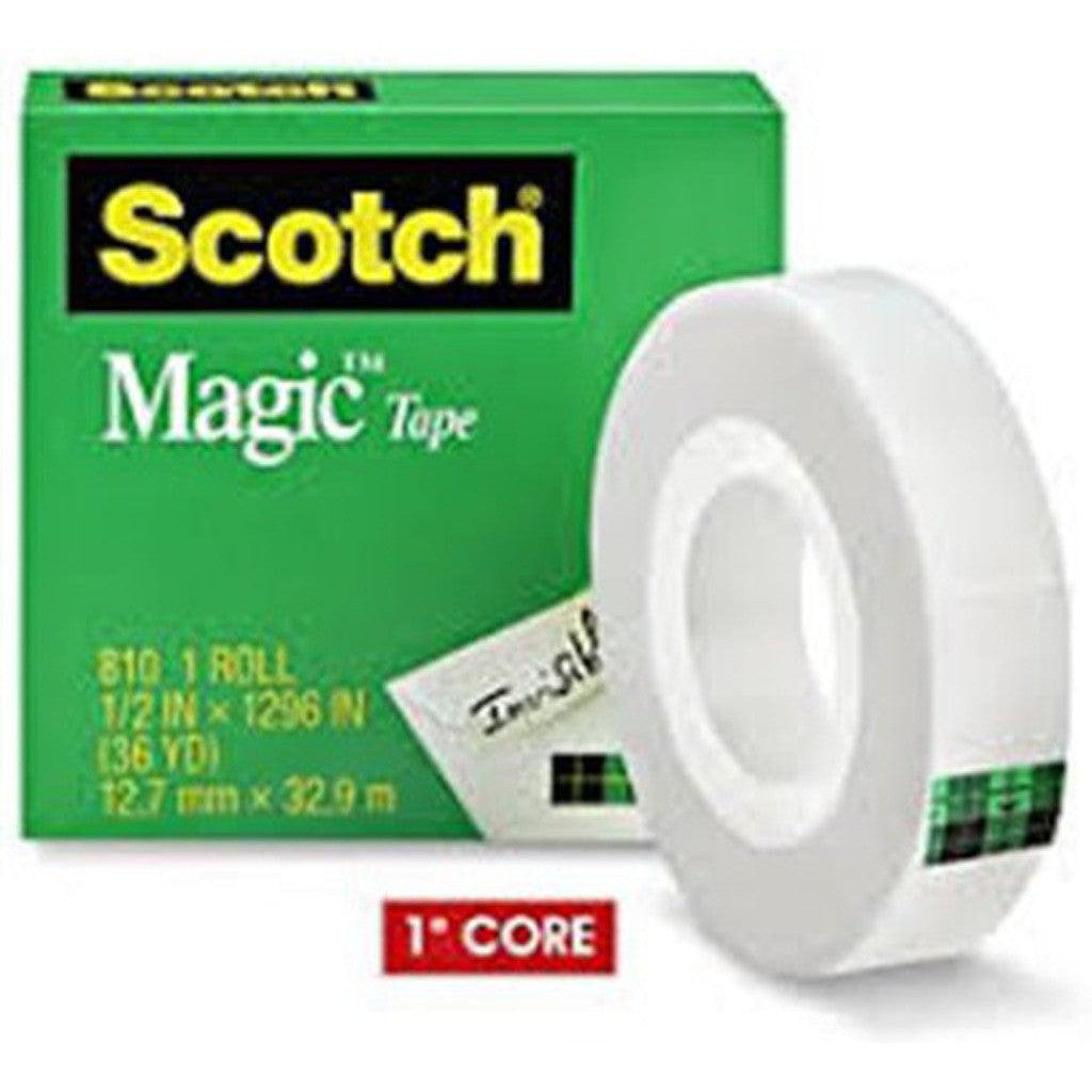 3M Scotch 810 Magic Tape-Tapes And Adhesives-Other-3/4 inch 36 Yards Medium-Star Light Kuwait