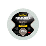 3M Scotch Mount Indoor Double-Sided Mounting Tape Mega Roll 110H-Long-DC, 1/2 in x 75 in
