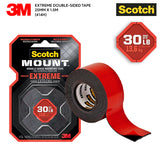 3M Scotch-Mount Extreme Black Double-Sided Mounting Tape 2.54CMx1.52M