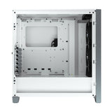 علبة كمبيوتر Corsair ICU 4000X RGB متوسطة الحجم باللون الأبيض
