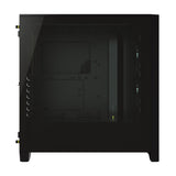 علبة كمبيوتر Corsair ICU 4000X RGB متوسطة الحجم، لون أسود