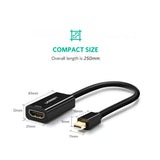 UGreen Mini DisplayPort to HDMI 4K@30Hz Video Adapter Black