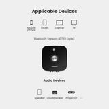 UGreen Bluetooth AUX Adapter with Built in Battery Black