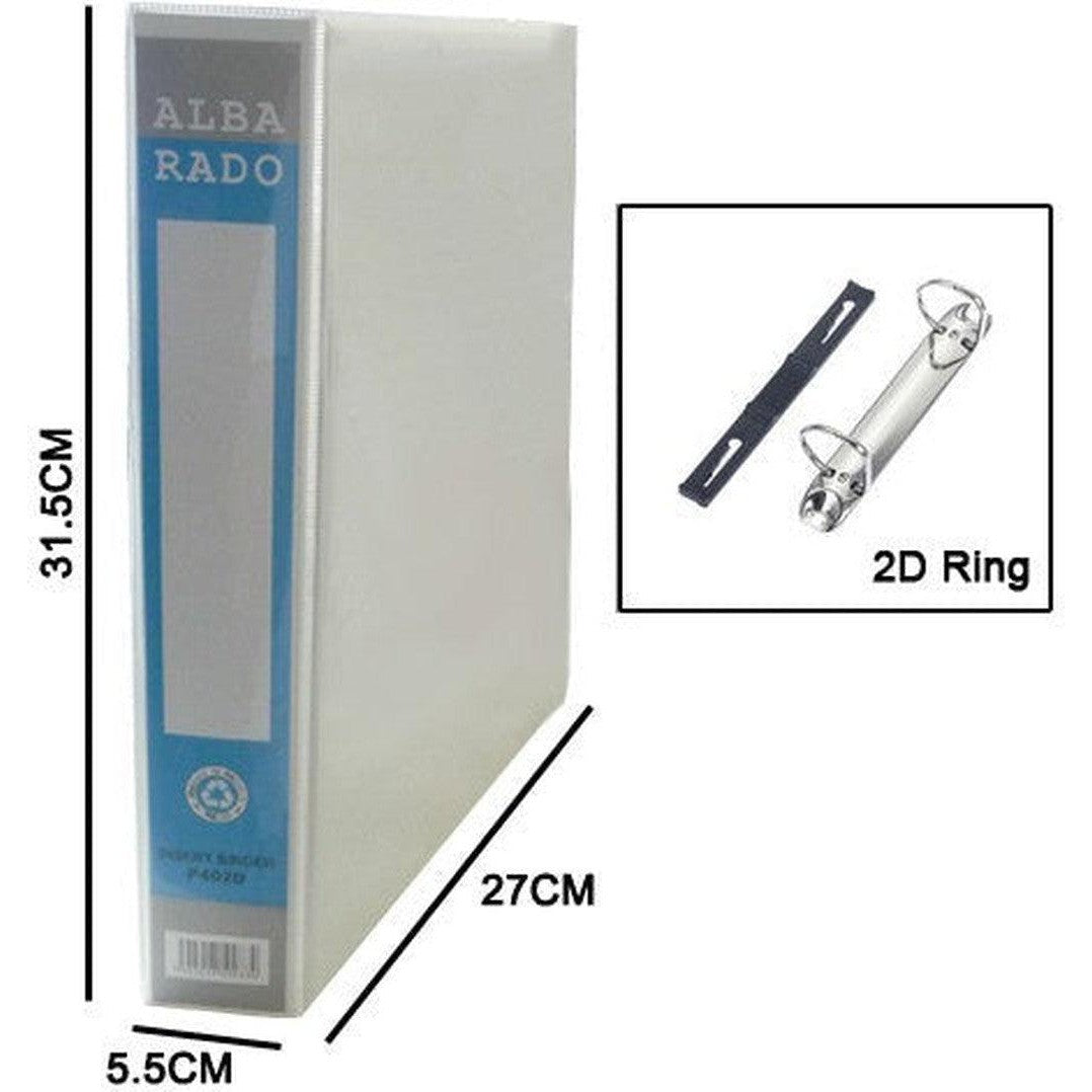 Alba Rado 40Mm Pvc 2D White A4 Ring File – Star Light Kuwait