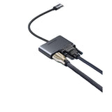 UGREEN USB-C to HDMI + VGA +USB 3.0 Adapter with PD - Space Gray