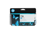 HP 738 130-ml Cyan DesignJet Ink Cartridge (498N5A)