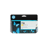 HP 738 130-ml Yellow DesignJet Ink Cartridge (498N7A)