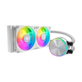 مبرد سائل لوحدة المعالجة المركزية Cooler Master PL240 Flux ARGB - أبيض