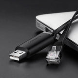 UGreen CM204 USB to RJ45 Console Cable 1.5m - Black