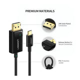 كابل HDMI مسطح من UGREEN بدقة 4K/60Hz بطول مترين - ED015