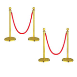 Gold Stainless Steel Stanchion Post (90x32 cm) – Heavy-Duty Crowd Control Barrier Post