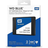 قرص صلب WD Blue SA510 بسعة 2 تيرابايت، من نوع SATA SSD، مقاس 2.5 بوصة، سرعة قراءة تصل إلى 560 ميجابايت/ثانية