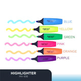 Menko highlighter Pens Bright Color 12-Pieces MH-618