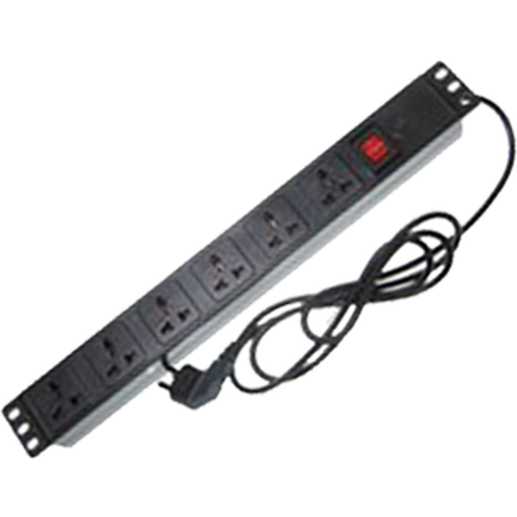 6 Way Pdu Universal Input Plug Rack Mount Type | Star Light Kuwait