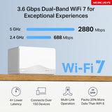 Mercusys Halo H25BE BE3600 whole home Mesh Wi-Fi 7 system (3-pack)