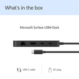 Microsoft Surface USB4 Dock - USB Type-C / USB-A 3.2 Gen 2 / HDMI 2.1 / Gigabit Ethernet - Black