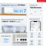 Mercusys Halo H25BE BE3600 whole home Mesh Wi-Fi 7 system (3-pack)