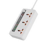 Porodo Multi-Port Power HUB 4 USB-A/USB-C Ultimate Home & Office Kit - 2Meter - White