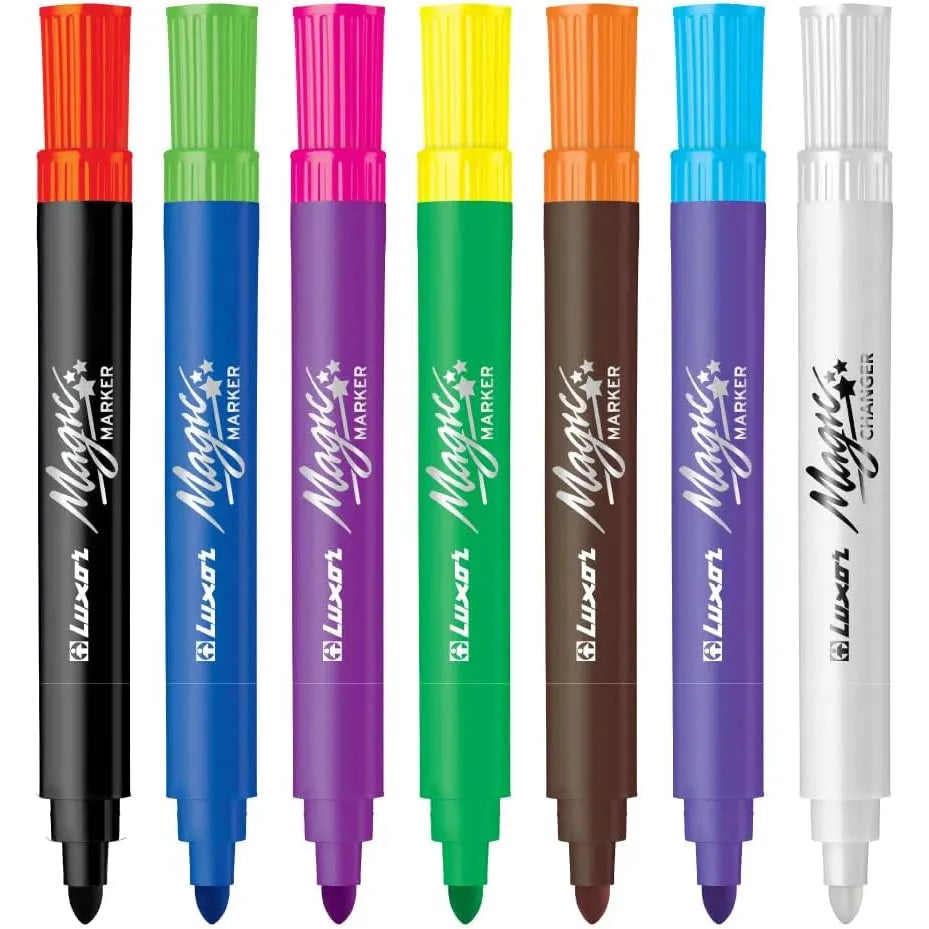 Luxor- Magic Pens Magic Marker Case Of 8 Assorted Colors Set Of 3 ...