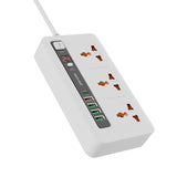 Porodo Multi-Port Power HUB 4 USB-A/USB-C Ultimate Home & Office Kit - 2Meter - White