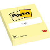 3M Post-it® Notes Canary Yellow 656. 2 x 3 in (51 mm x 76 mm), 100 sheets/pad, 12 pads/Pack Dozen