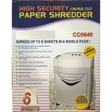 Atlas Cross Cut Shredder 6 Sheets Credit Card Cc0640