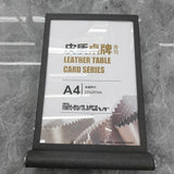 Vertical Sign A4 Leather PS Mixed Gray Coffee