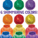 Crayola 6CT WASHABLE METALLIC PAINT