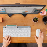 Logitech K580 Slim Multi Device Wireless Keyboard - White