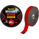 Scotch Black Extreme Mounting Tape - 1-Inch X 400-Inches, 1-Roll