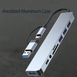 8-in-1 USB-C Hub: Expand Device Connectivity, Compatible with Various Devices