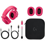 Logitech PRO X2 LIGHTSPEED Gaming Headset - Wireless / Bluetooth / Pink