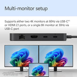 Microsoft Surface USB4 Dock - USB Type-C / USB-A 3.2 Gen 2 / HDMI 2.1 / Gigabit Ethernet - Black