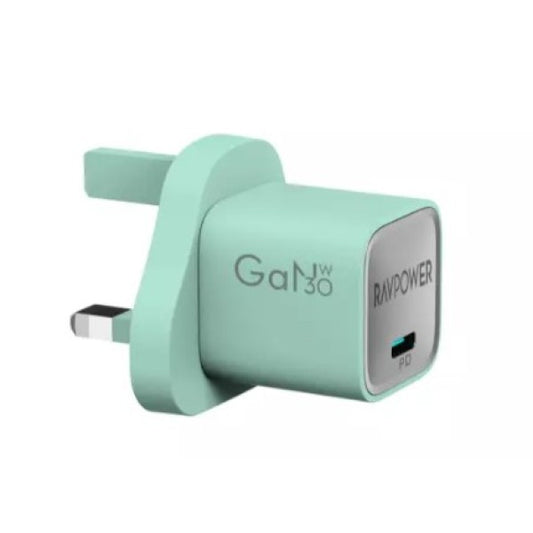 Ravpower Rp-Pc1056 Mini Pd30W  Gan Type C Charger Green