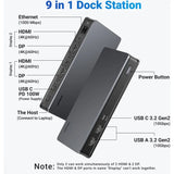 محطة إرساء UGREEN 8 في 1 Thunderbolt 4 (أسود) U708