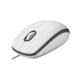 Logitech M100 Wired Mouse -White