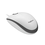 Logitech M100 Wired Mouse -White