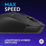 ماوس الألعاب اللاسلكي/البلوتوث Logitech G309 LightSpeed، Hero 25K بدقة 25600 نقطة في البوصة - أسود