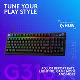 Logitech G316 X 98 RGB Lighting Wired Mechanical 8KHz Gaming Keyboard Tactile Switch - Black