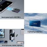 Samsung USB Flash Drive USB C 128 GB 400MB/s Read 60MB/s Write USB 3.1 Flash Drive