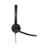 Logitech H570E USB Stereo Headset With Noise-Cancelling Mic - Black